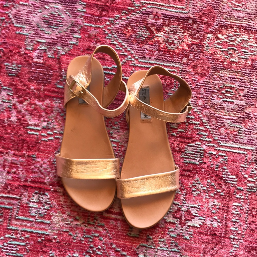 Steve Madden rose gold sandals